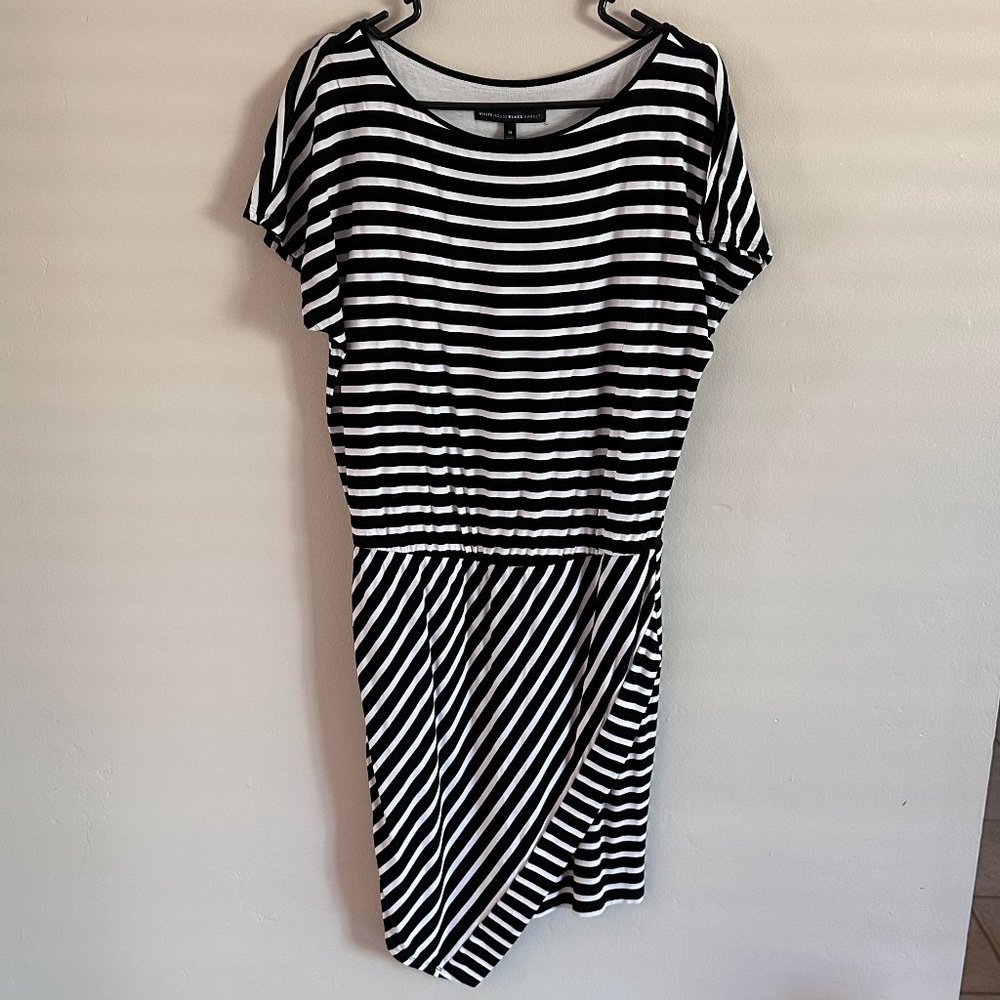 White  House Black Market Striped Mini Dress